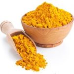 HOMEMADE TROPICAL BEAUTY MASK FOR SUN DAMAGED SKIN turmeric powder