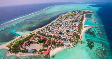 AFFORDABLE LUXURY FOR ALL IN MAAFUSHI MALDIVES Island aeriel view