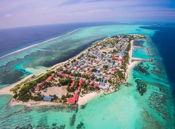 AFFORDABLE LUXURY FOR ALL IN MAAFUSHI MALDIVES Island aeriel view