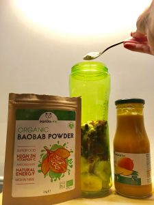 DELICIOUS IMMUNE BOOSTER SMOOTHIE RECIPE BAOBAB POWDER