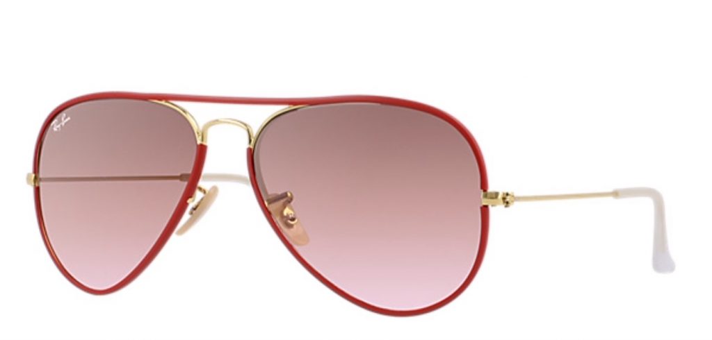 PAINT YOUR SUMMER HOLIDAYS RED FOR CHINESE NEW YEAR red rayban aviators