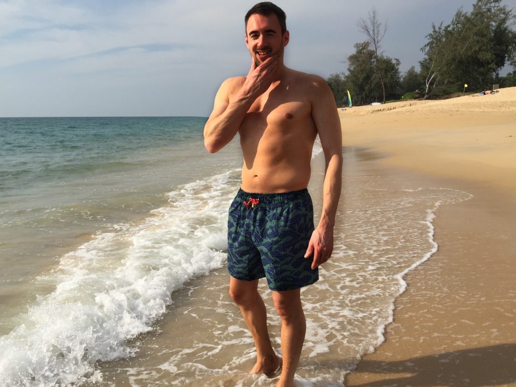 THE PERFECT SWIM SHORTS WITH MAZU SWIMWEAR mens resortwear