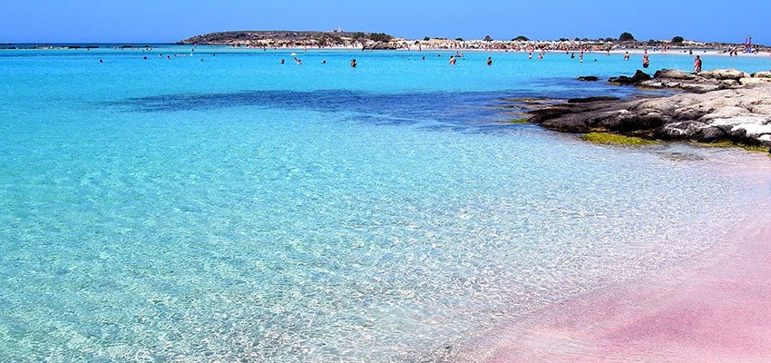 top 5 best beach getaways for summer around the world pink beach elafonissi crete