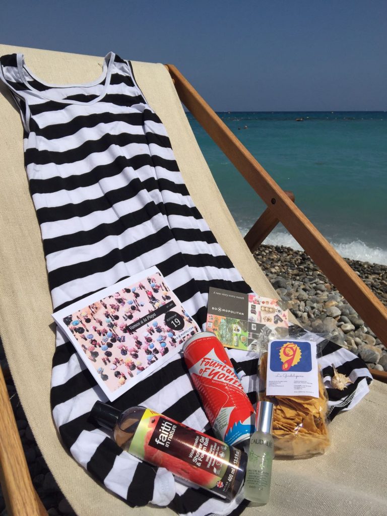 An entire box filled with monthly surprises with Boxmopolitan Giftboxes. summer beach essentials