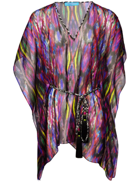 STAND OUT WITH MATTHEW WILLIAMSON BEACHWEAR rainbow kaftan