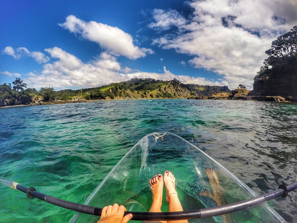 goat island new zealand clear bottom kayak-monthly guide to summer getaways around the world