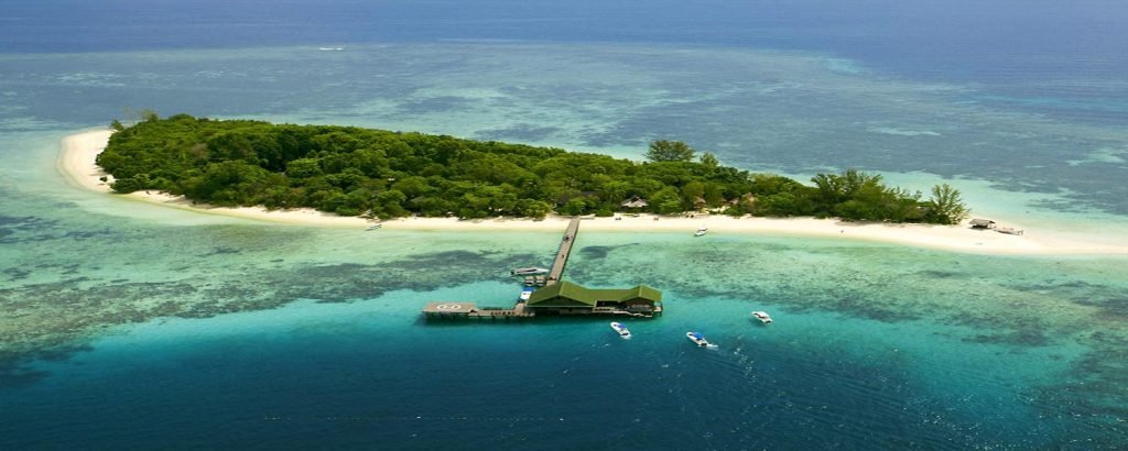 lankayan island aerial view