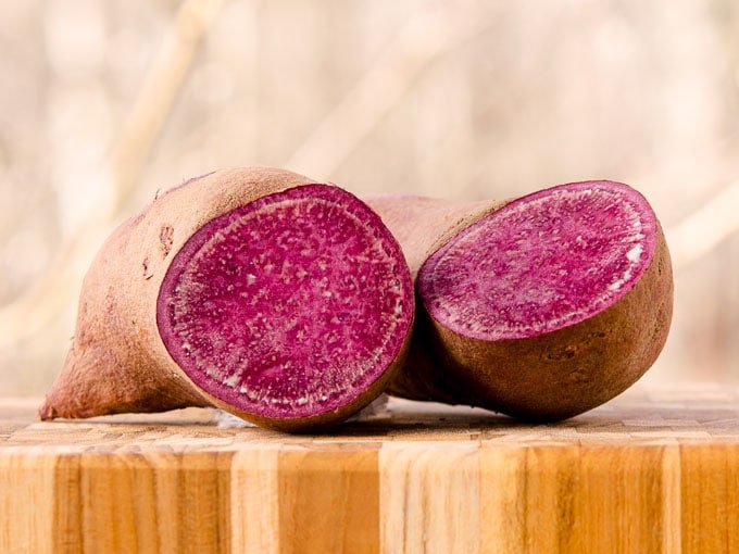 radiant skin smoothie bowl purple sweet potatoes