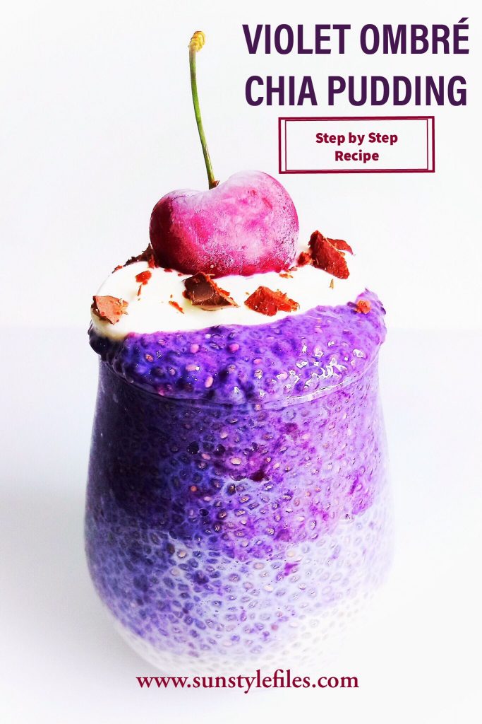 Violet Ombre Chia Pudding Recipe - Sunstylefiles