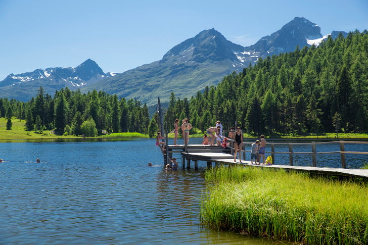 best-lakes-to-swim-in-switzerland-in-summer-lake-staz-st-moritz