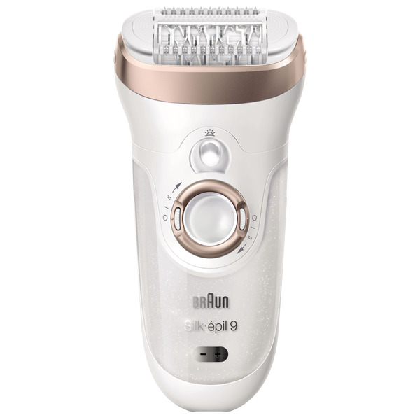 braun skinspa epilator in white and rose gold