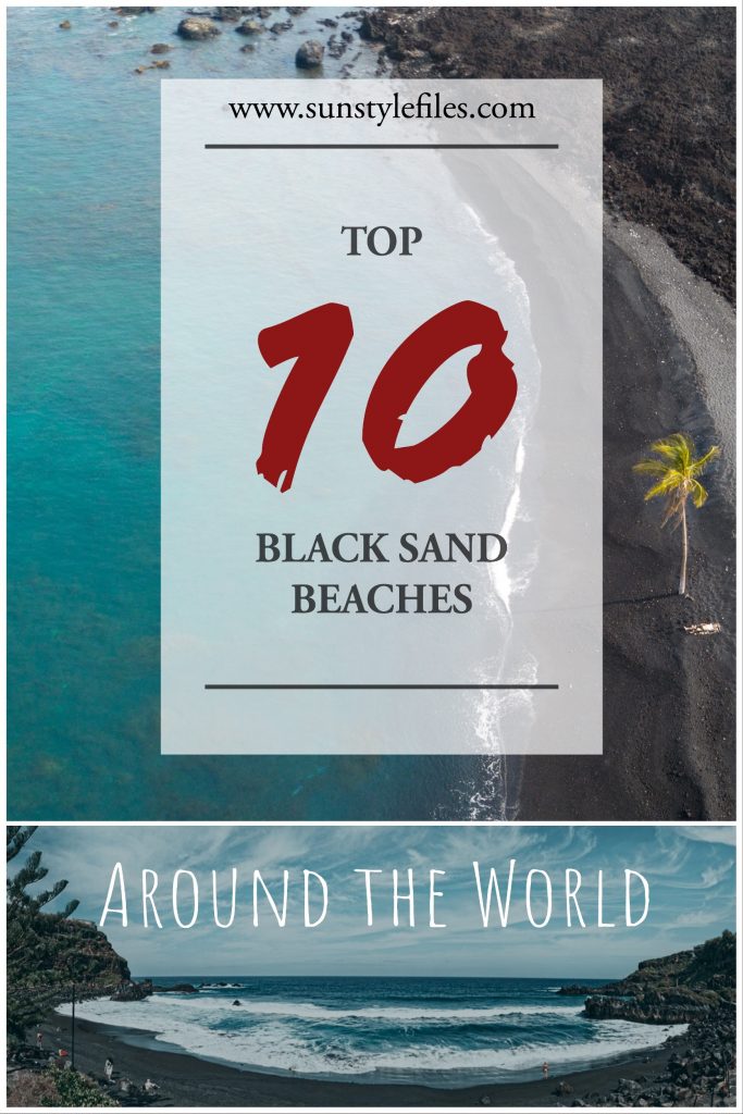 Top 10 Black Sand Beaches Around The World #beaches #blacksand #summer #travel