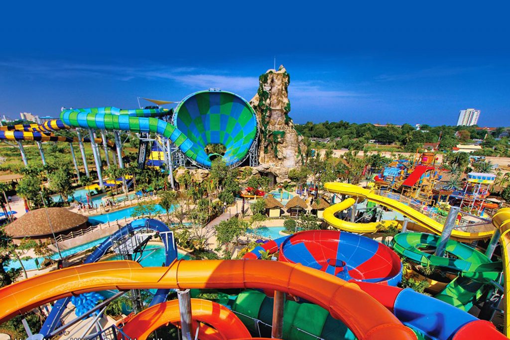 eat thai, visit thailand 2019 new attraction Vana Nava waterpark Hua Hin slides