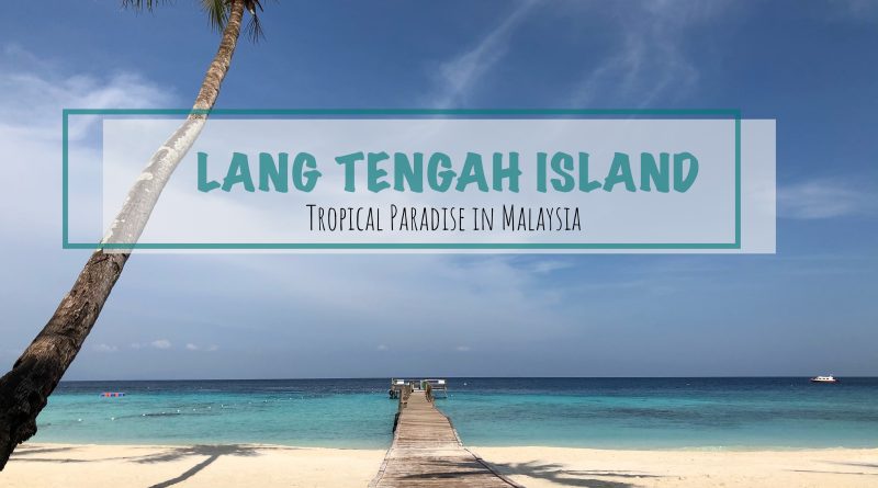 white sand beach of lang tengah overlooking the boardwalk