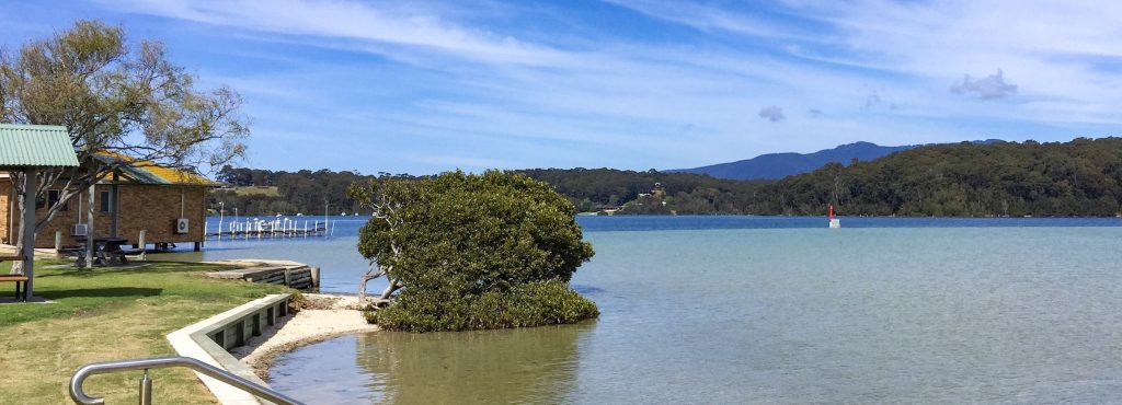 boat shed along wagonga inlet