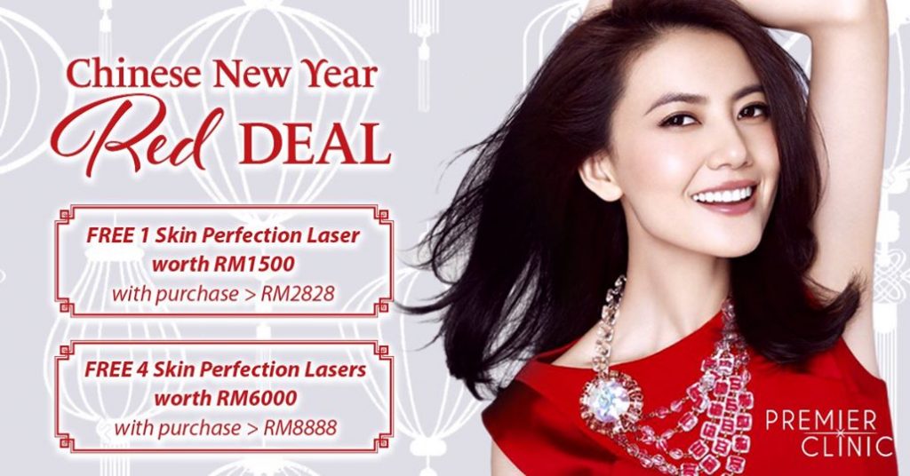 malaysia's top aesthetic clinic chinese new year facial skin laser promotion offer