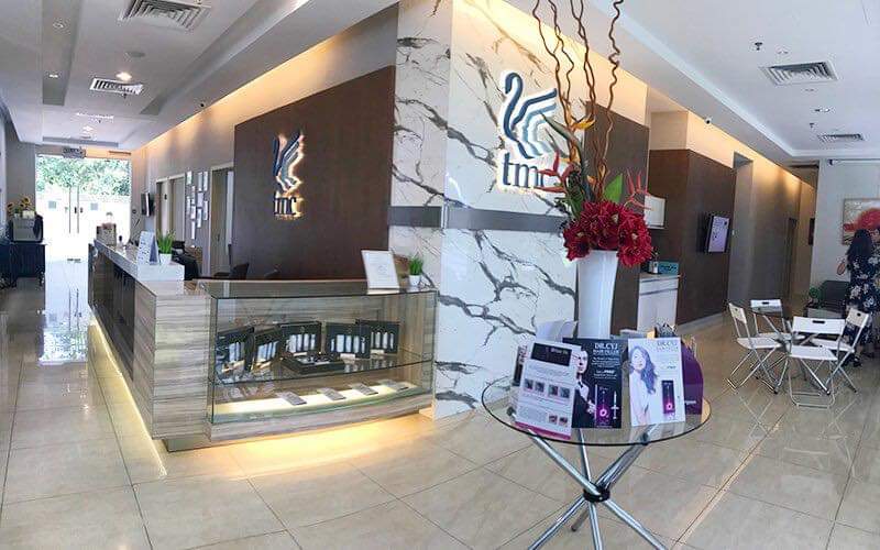 interior of Toscana Medi Clinic in Publika Kuala Lumpur reception area