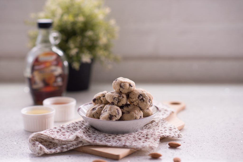 healthy cakes and desserts in malaysia chocolate chip cookies on a plate