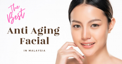 the best anti aging facial in malaysia, asian woman touching face