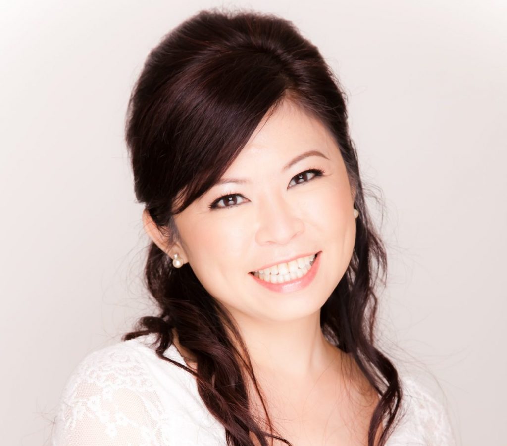 youthful and radiant Alice Teoh portrait photo, founder of Emma Lizs Salons