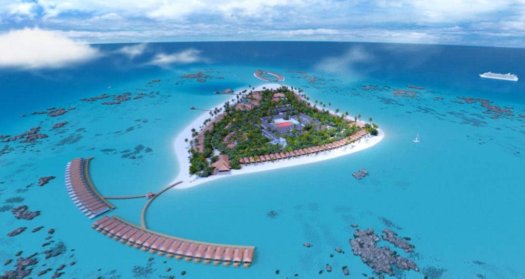 aerial view of Brennia resort kottefaru